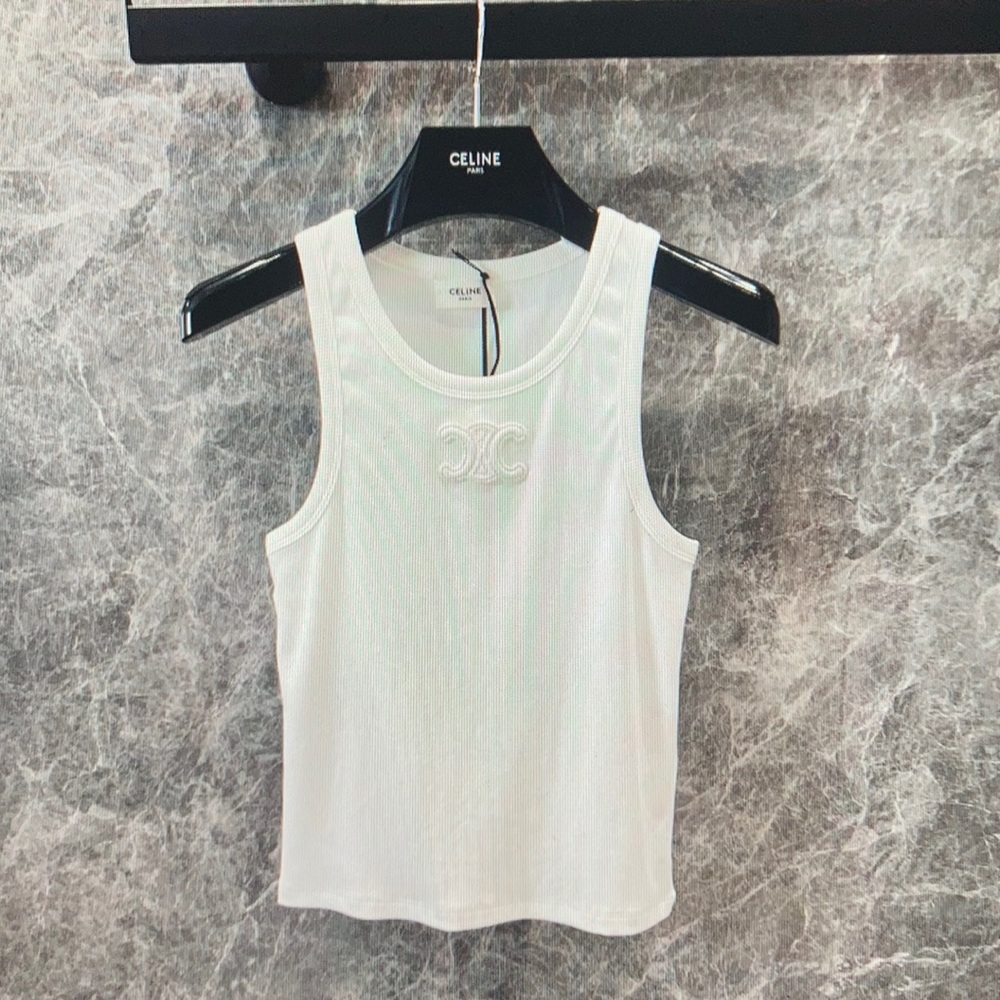Celine White tank top shirt